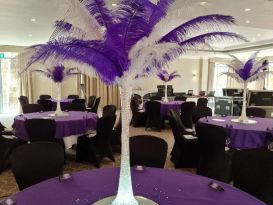 feather centrepieces Hellidon lakes