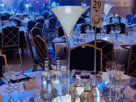 martini vase centrepieces london