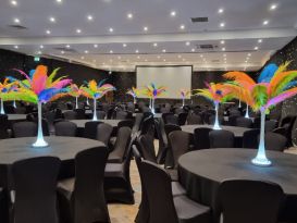 ostrich feather centrepieces hinckley island